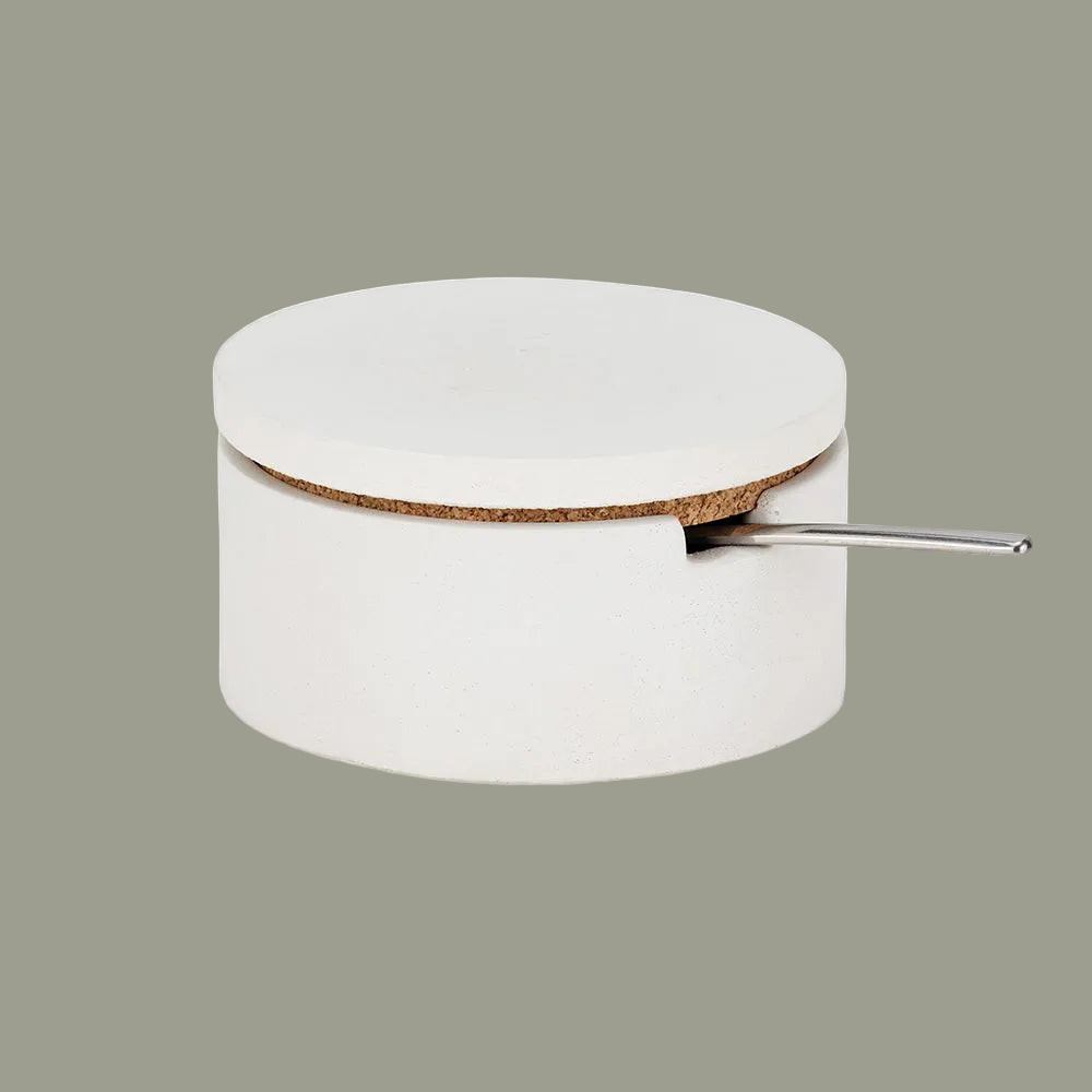 Concrete Kitchen Set (White) — Storage, [material], Port Living Co.