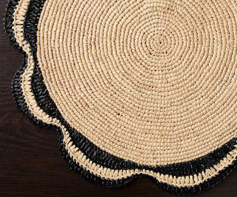 Eco-Friendly Handmade Raffia Placemat