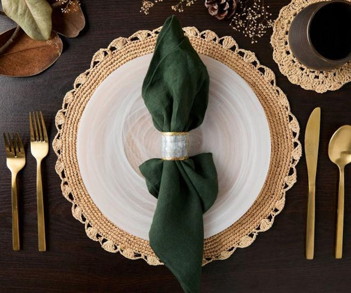 Handmade Raffia Woven Placemat