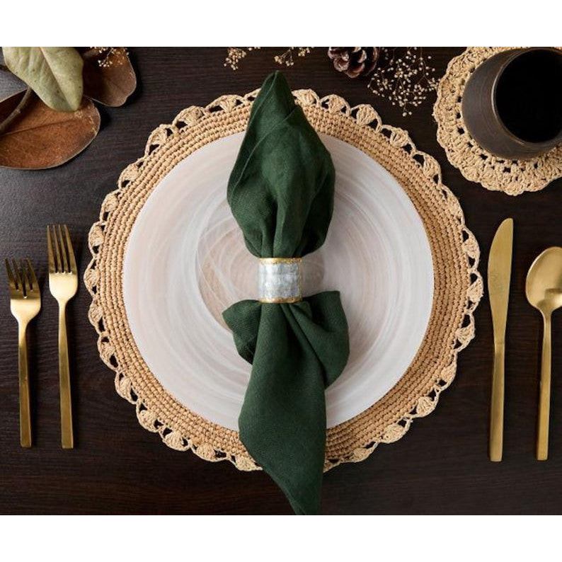 Handmade Raffia Woven Placemat