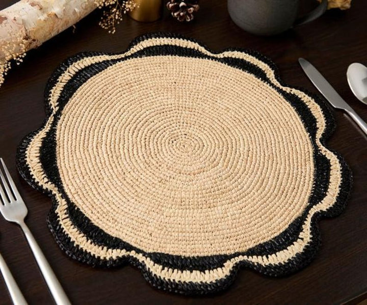 Eco-Friendly Handmade Raffia Placemat