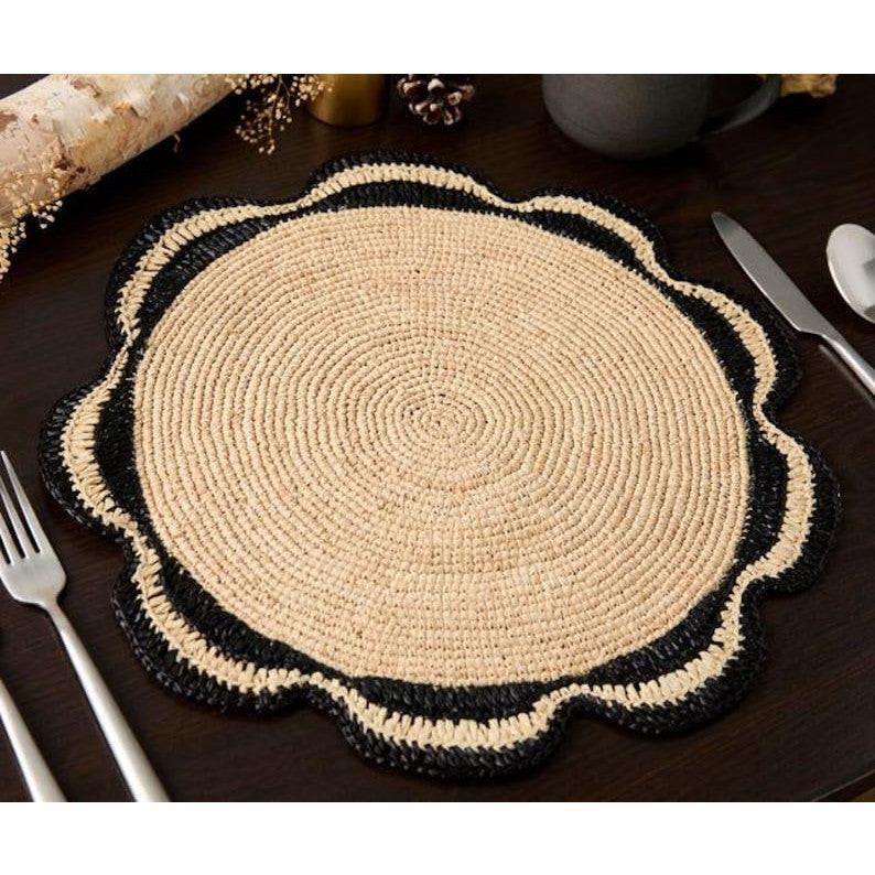 Eco-Friendly Handmade Raffia Placemat