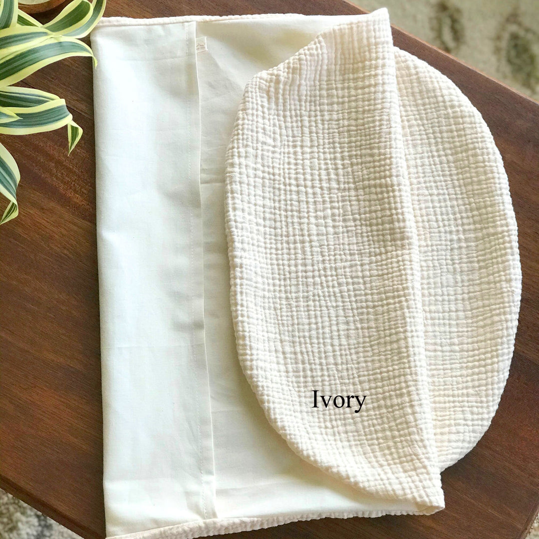 Snuggle Me Infant Lounger Slip Cover - Organic Cotton Double Gauze
