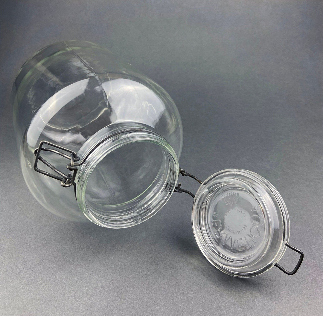 Vintage Italian Hermetic Glass Storage Jar