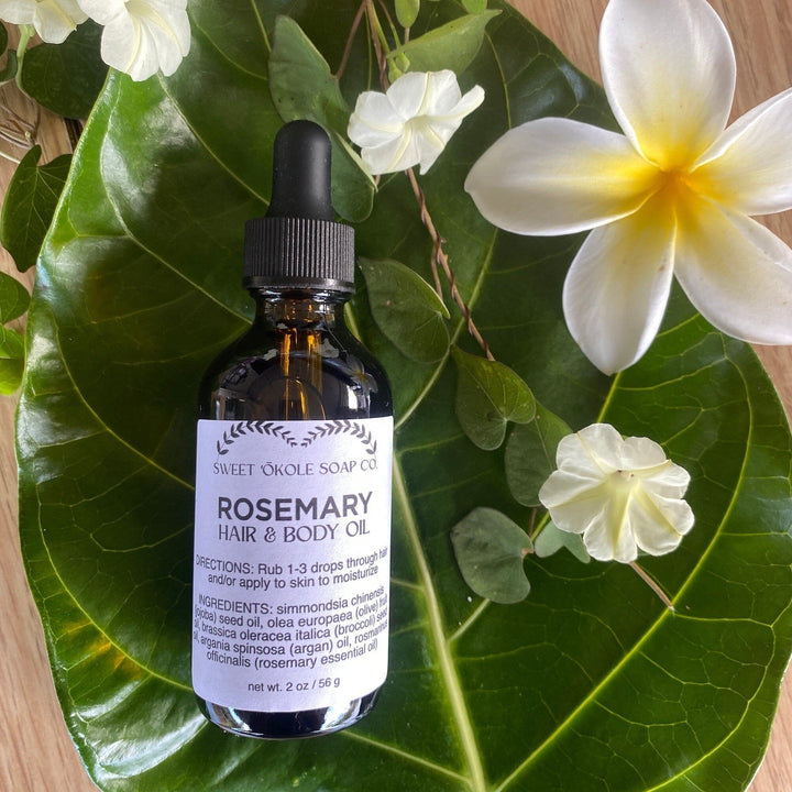 Rosemary Hair & Scalp Oil — , [material], Sweet ʻŌkole Soap