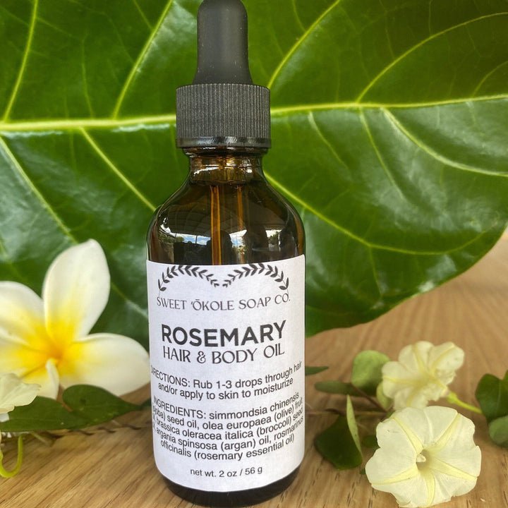 Rosemary Hair & Scalp Oil — , [material], Sweet ʻŌkole Soap
