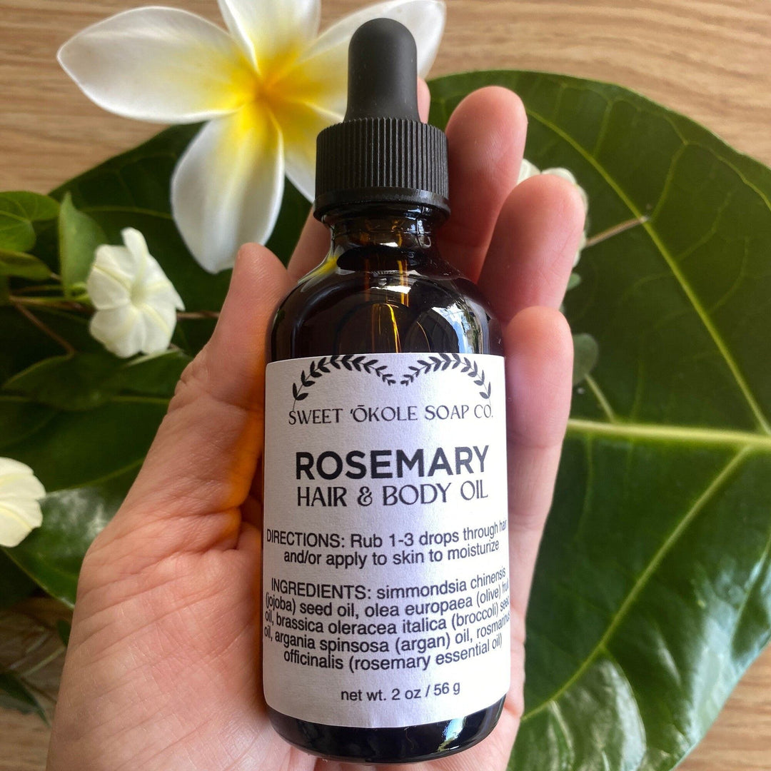 Rosemary Hair & Scalp Oil — , [material], Sweet ʻŌkole Soap