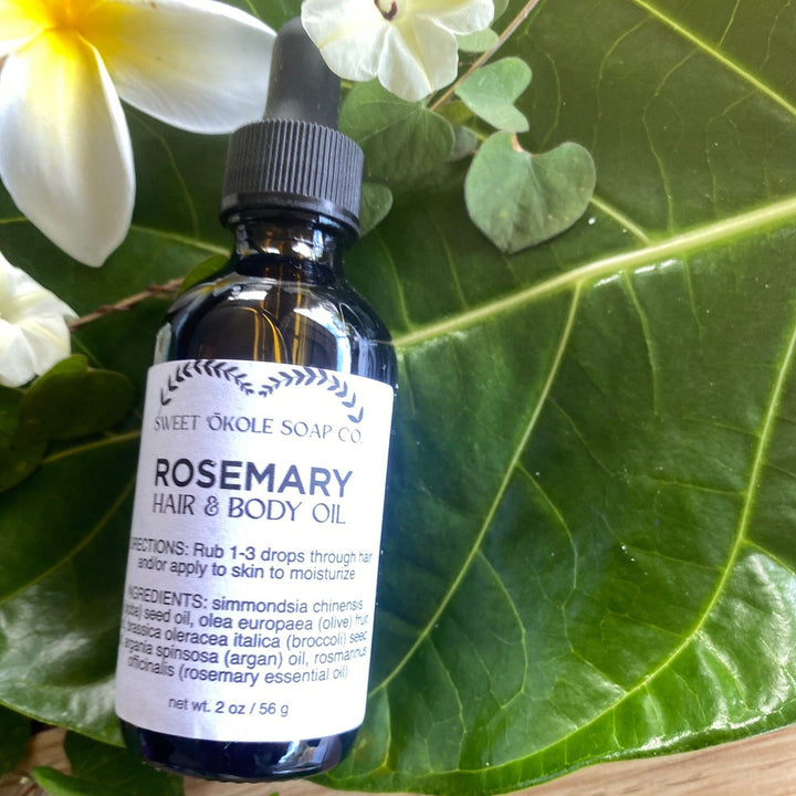 Rosemary Hair & Scalp Oil — , [material], Sweet ʻŌkole Soap