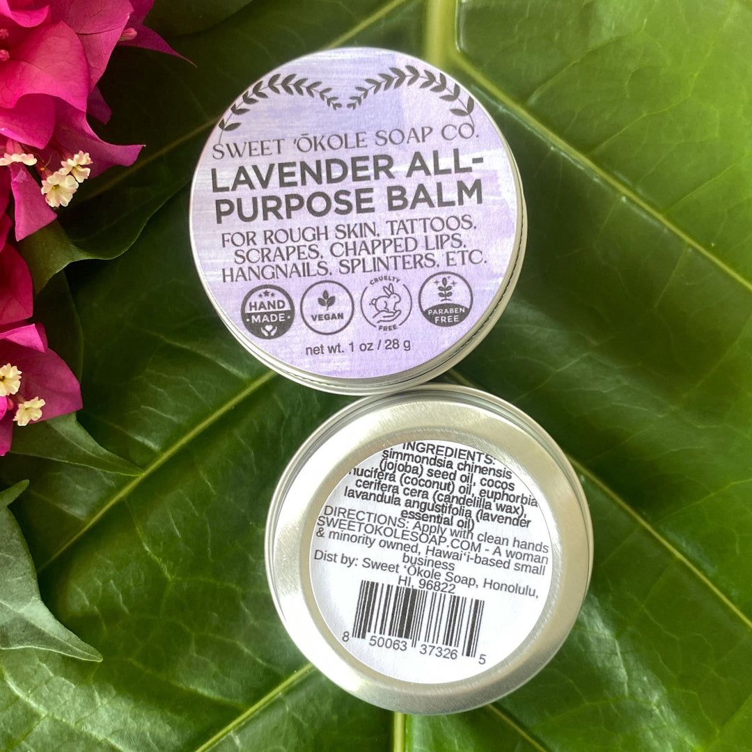 Lavender Balm, Calming Essential Oil Salve — , [material], Sweet ʻŌkole Soap