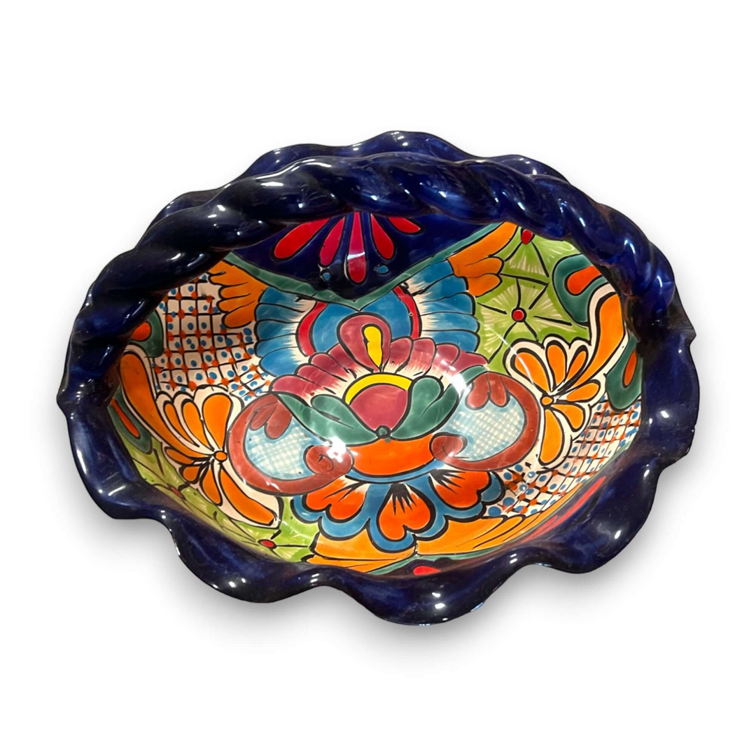 Talavera Fruit Basket | Colorful Hand-Painted Centerpiece