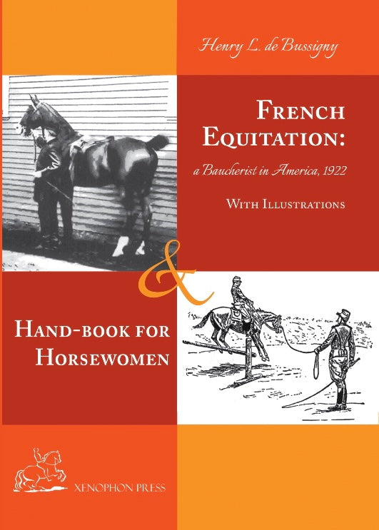 Equitation handbook back page with horse training text and About the Author