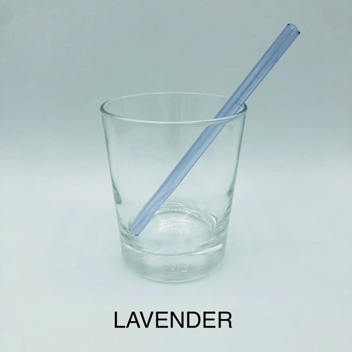 6-inch bent cocktail straw, lavender
