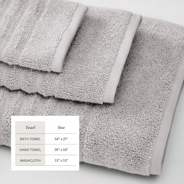 Luxury Combed Cotton Bath Towel Set - Karina Collection