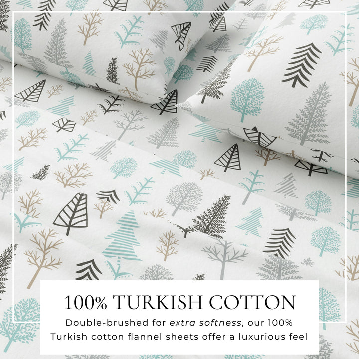 Turkish Cotton Flannel Sheet - Lakeview Collection