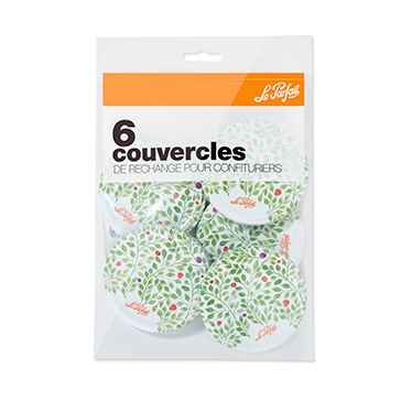Le Parfait–Twist Lids 82 mm  (Six Pack–Assorted Designs)