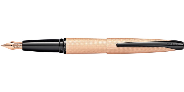 ATX® Brushed Rose Gold Stainless Steel Medium Nib Fountain Pen