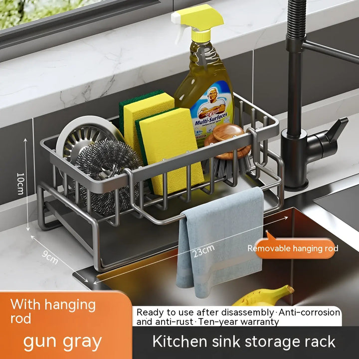 Kitchen Sink Storage Rack Stainless Steel Organizer
