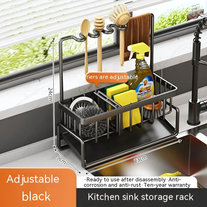 Kitchen Sink Storage Rack Stainless Steel Organizer