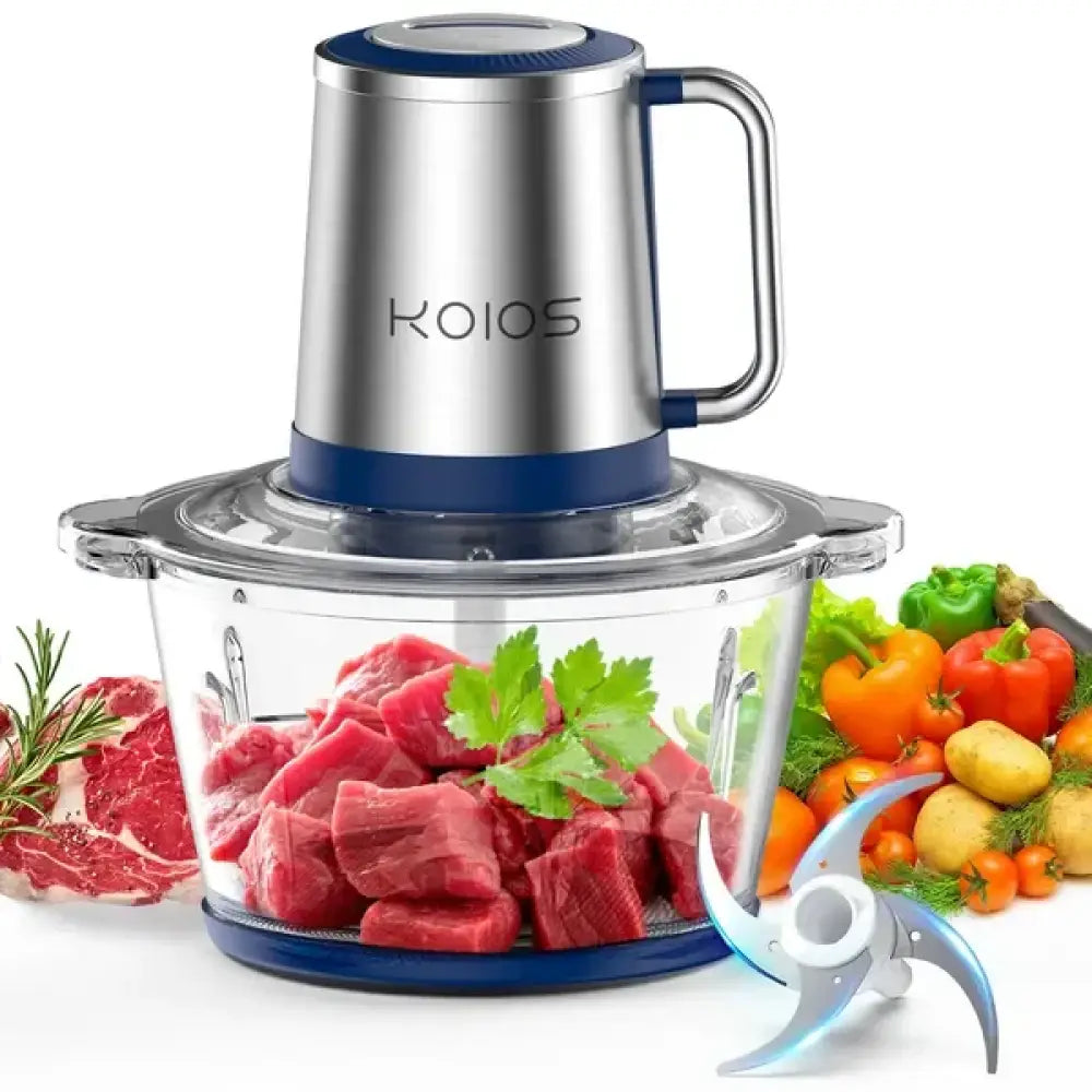 Koios 2l Electric Food Processor with Glass Bowl