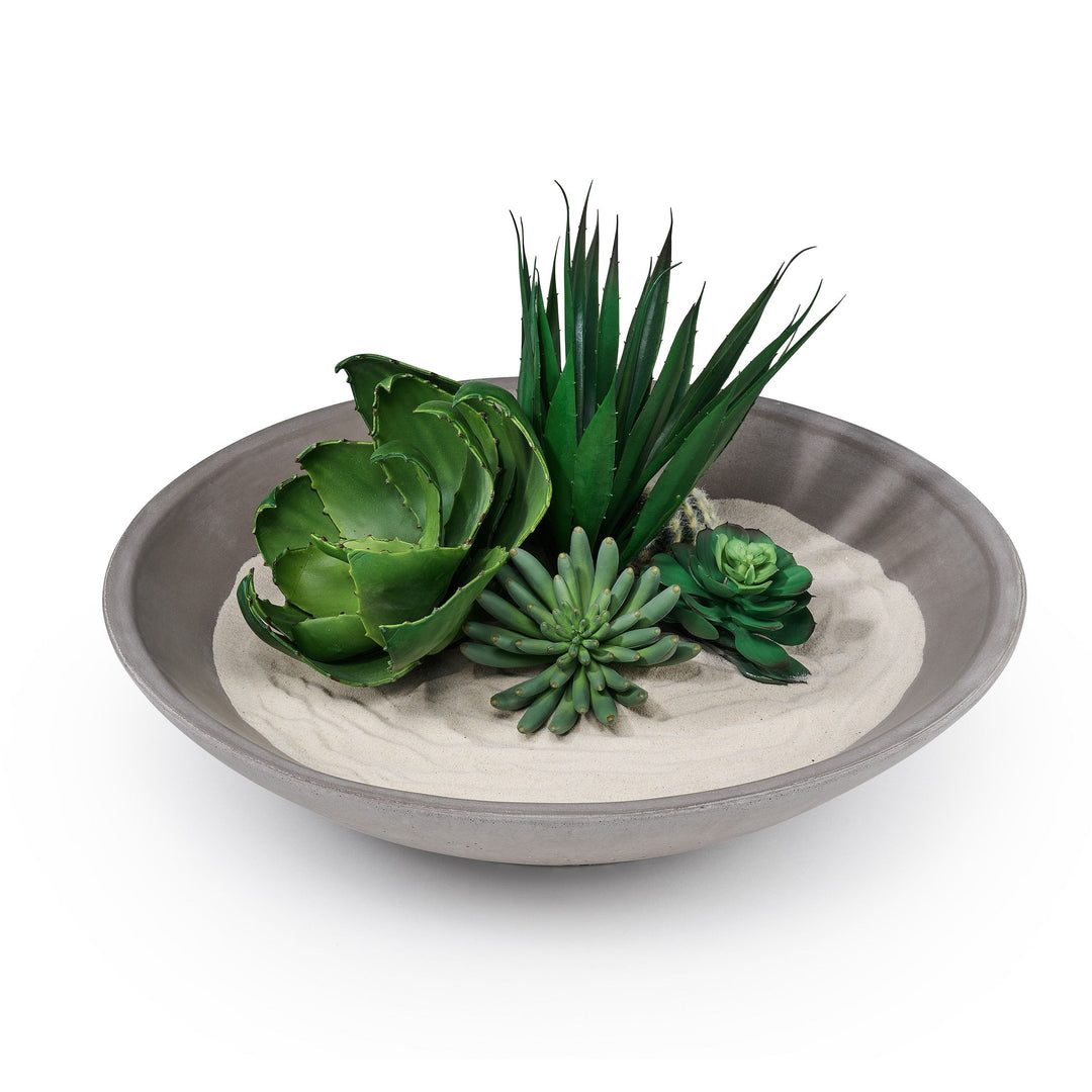 Concrete Infinity Bowl: Gray — Decorative Organizer, [material], Port Living Co.