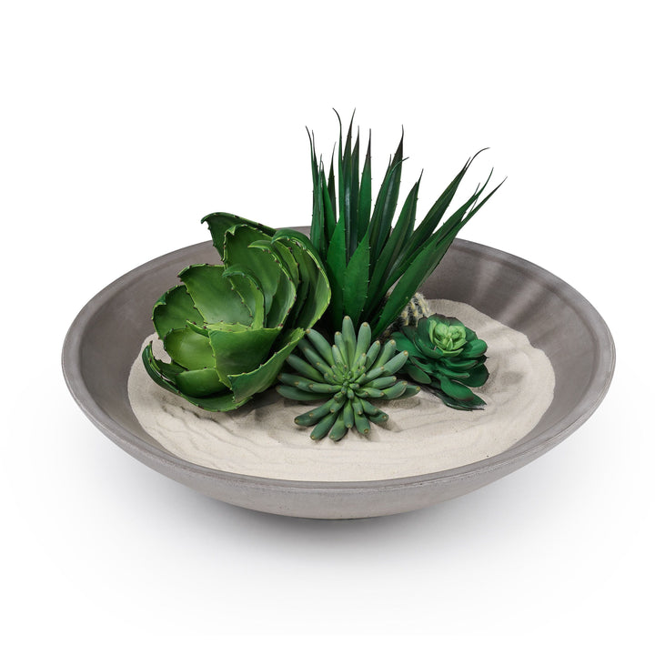 Concrete Infinity Bowl: Gray — Decorative Organizer, [material], Port Living Co.