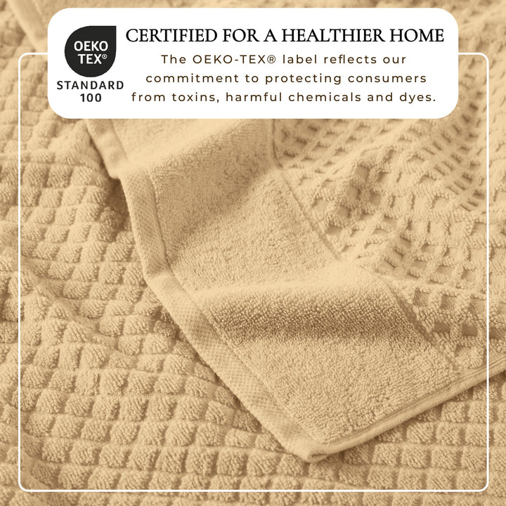 Cotton Diamond Waffle Weave Bath Towel Set - Grayson Collection