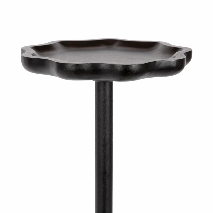 Alezar Scallop Wood Drink Table