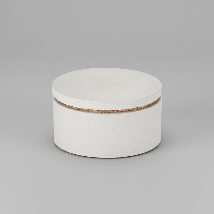 Concrete Classic Salt & Spice Cellar: White