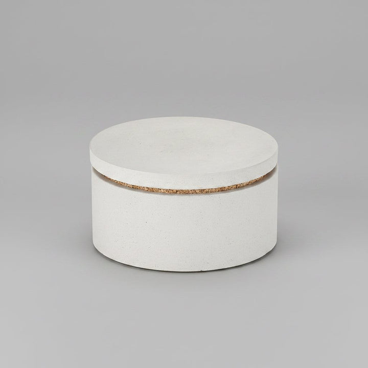 Concrete Classic Salt & Spice Cellar: White — Serveware, [material], Port Living Co.