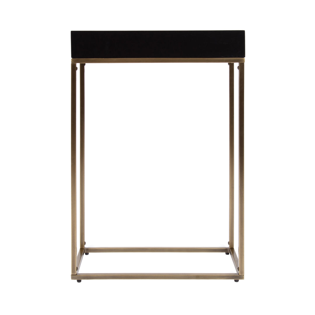 Karlsen Wood and Metal Slim Side Table