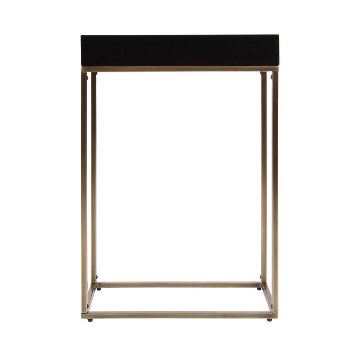 Karlsen Wood and Metal Slim Side Table