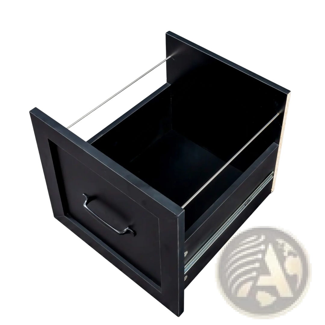 L-shaped Computer Desk with Hutch and Drawers