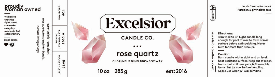 Rose Quartz Soy Candle