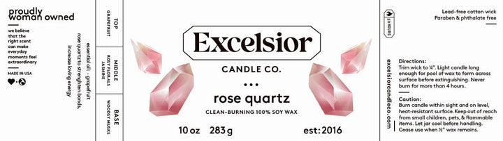 Rose Quartz Soy Candle