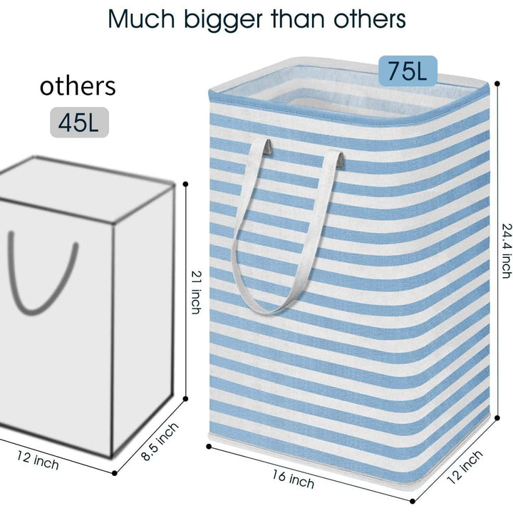 Large Foldable Laundry Basket—75L