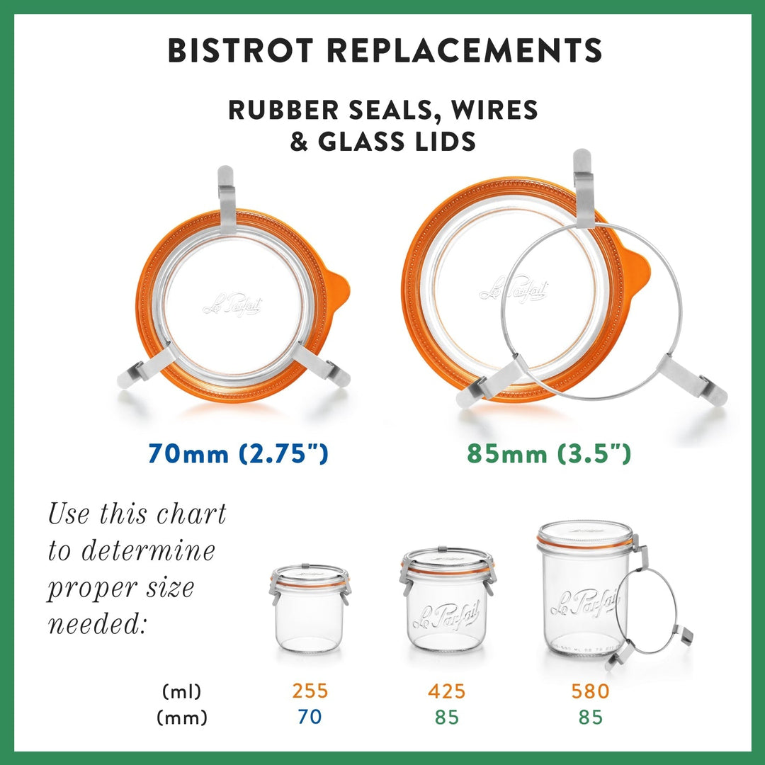 Le Parfait Bistrot Glass Jars – Elegant Clip‑Top Preservation Jars