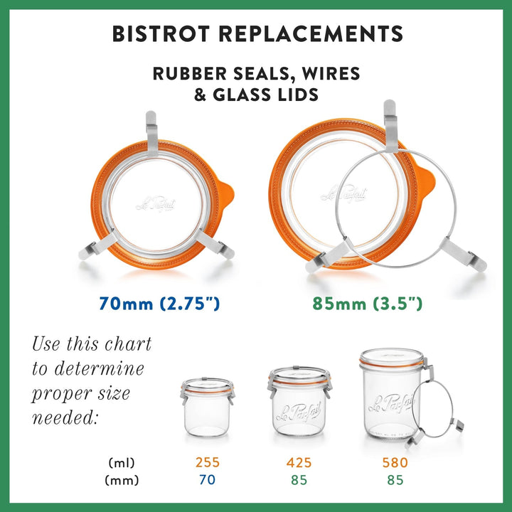 Le Parfait Bistrot Glass Jars – Elegant Clip‑Top Preservation Jars
