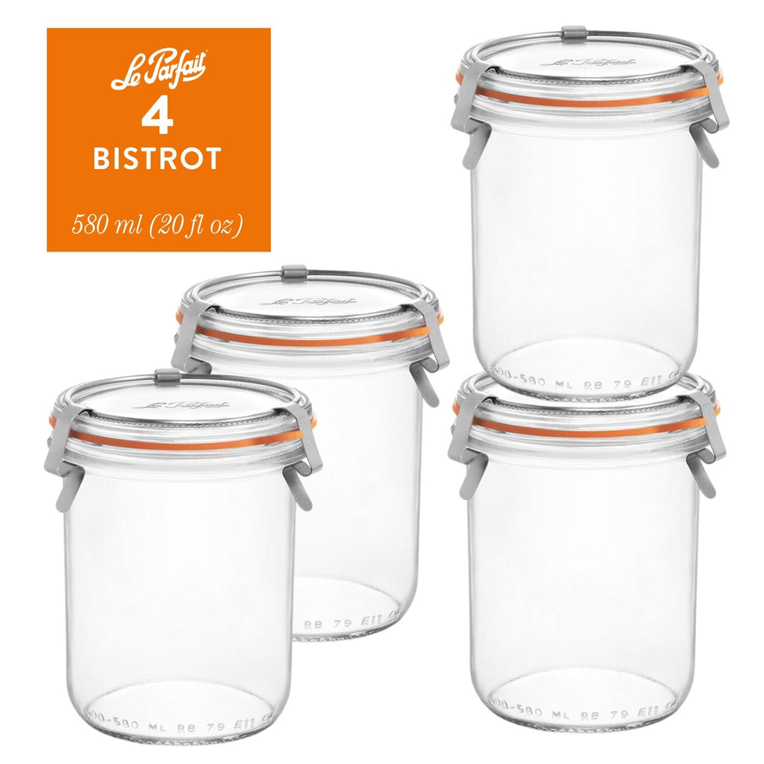 Le Parfait Bistrot Glass Jars – Elegant Clip‑Top Preservation Jars