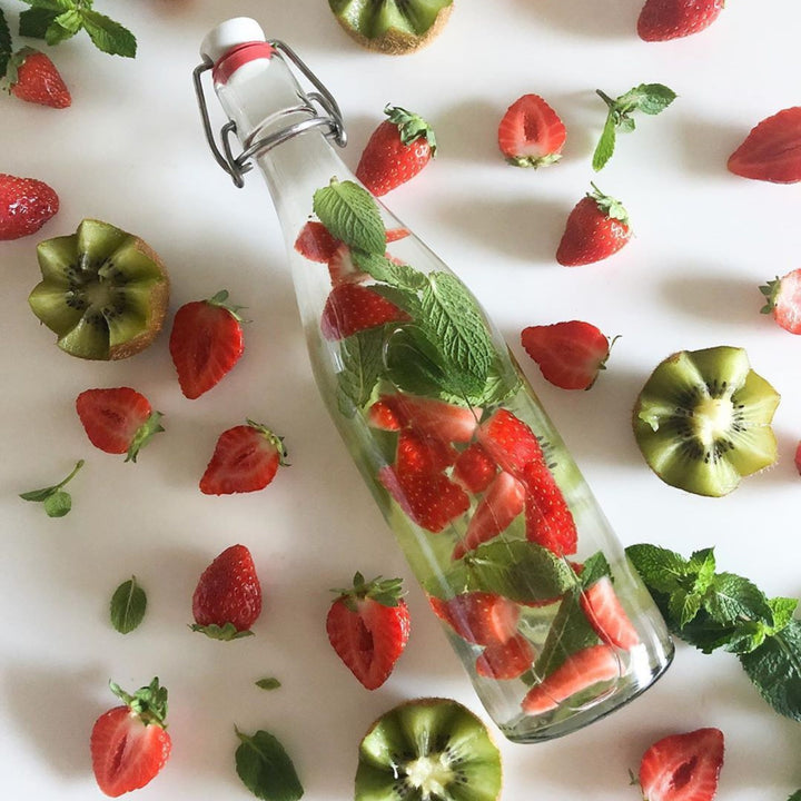 Le Parfait French Glass Bottles with Swing‑Top or Twist Lids
