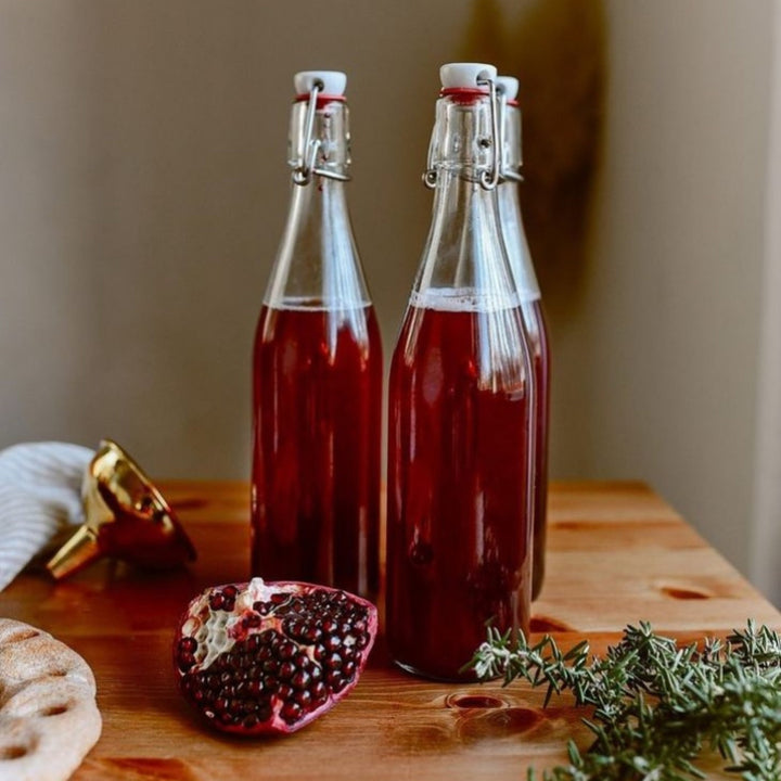 Le Parfait French Glass Bottles with Swing‑Top or Twist Lids