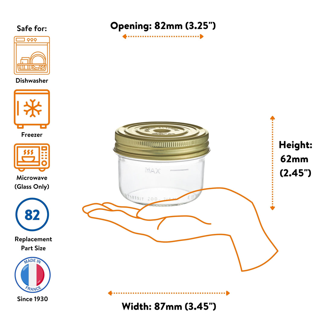 Le Parfait Familia Wiss Preserving Jars