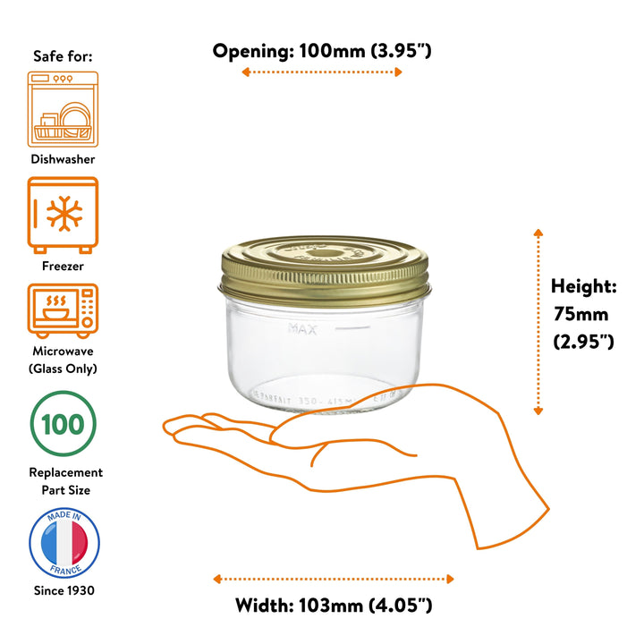 Le Parfait Familia Wiss Preserving Jars