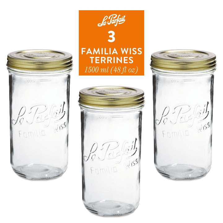 Le Parfait Familia Wiss Preserving Jars
