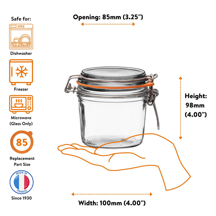 Le Parfait Straight‑Sided Super Jars
