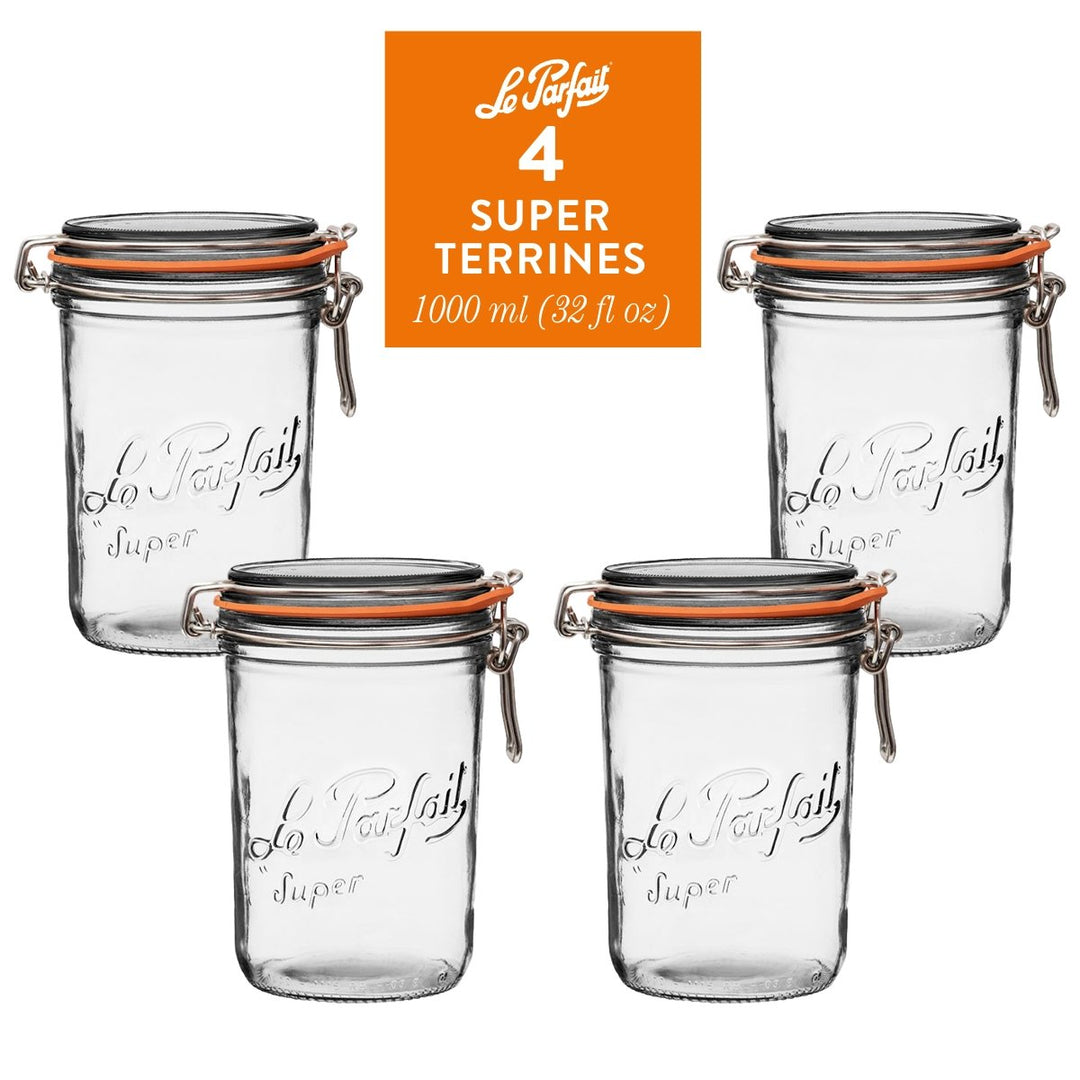 Le Parfait Straight‑Sided Super Jars