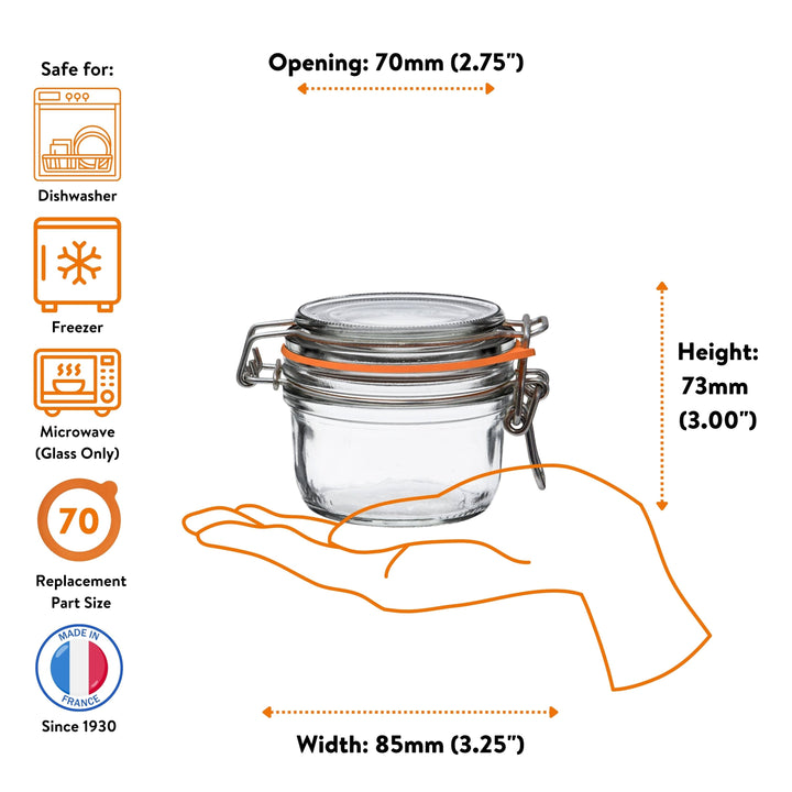 Le Parfait Straight‑Sided Super Jars