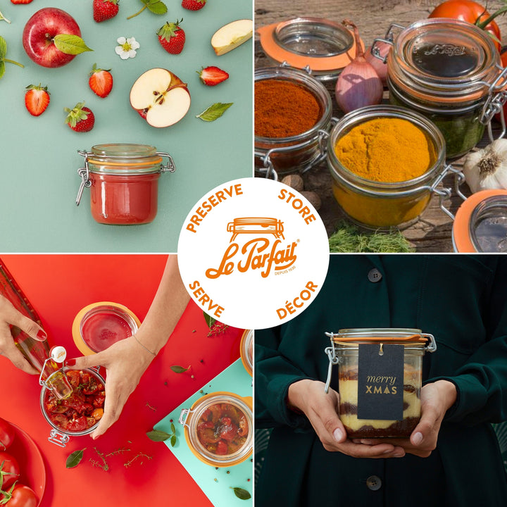 Le Parfait Straight‑Sided Super Jars