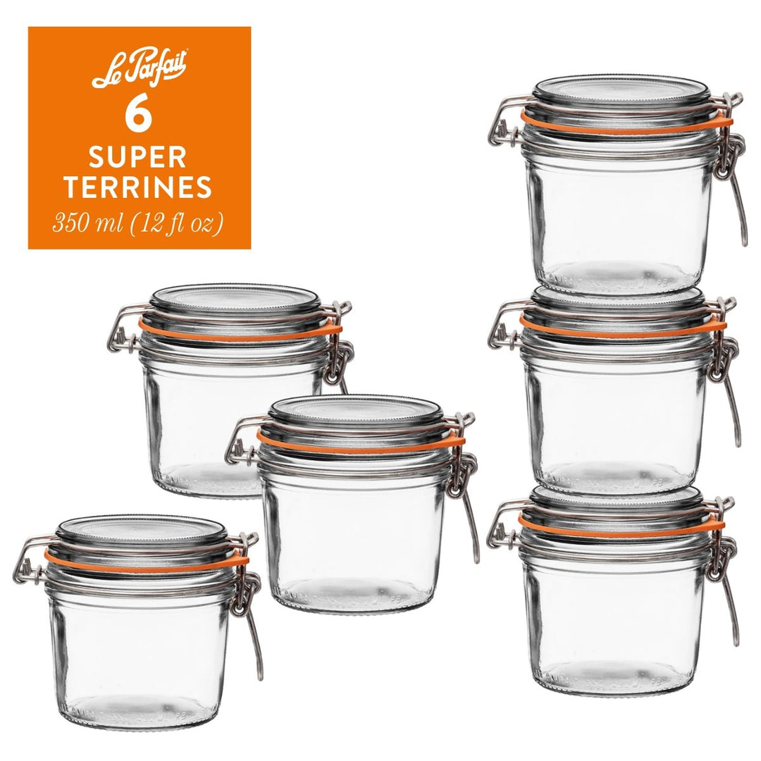 Le Parfait Straight‑Sided Super Jars