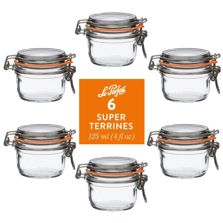 Le Parfait Straight‑Sided Super Jars