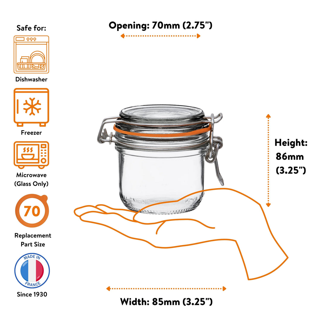 Le Parfait Straight‑Sided Super Jars